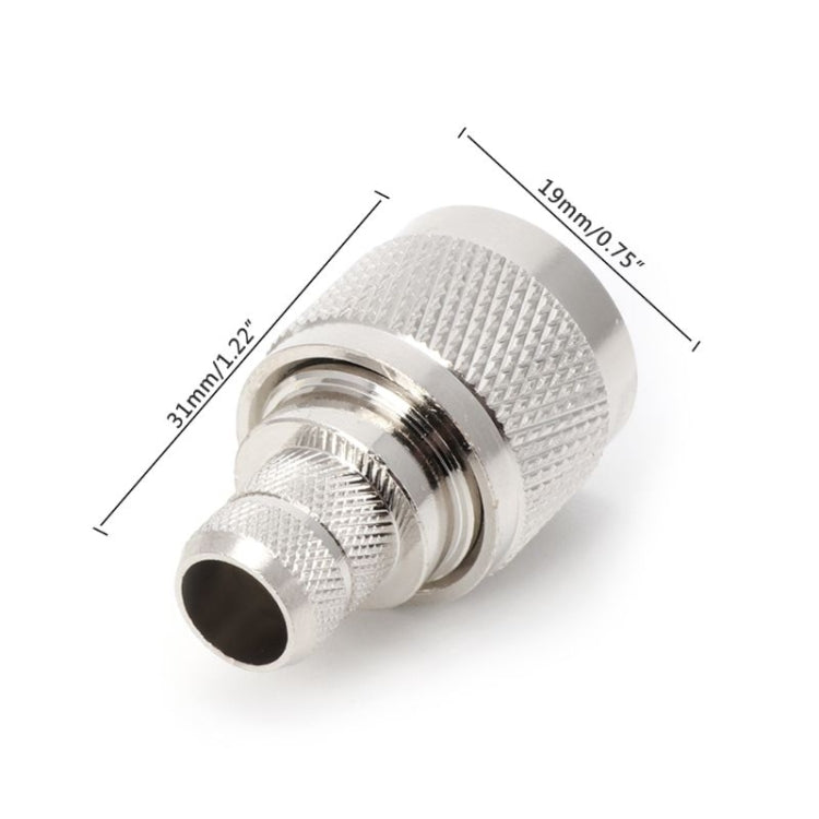 1 Set N Type Plug RF Connector Coaxial Adapter Converter for LMR400 RG8 Cable 1 Set N Type Plug RF Connector Coaxial Adapter Converter for LMR400 RG8 Cable